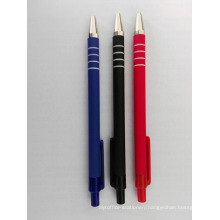 Plastic Stick Ball Pen with Rubber Finish Barrel